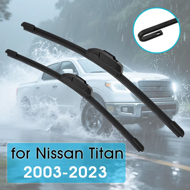Auto Wischer Klingen Für Nissan Titan 1 2 A60 A61 2002-2023 Windschutzscheibe Gummi Refill Frontscheibe Wischer Auto zubehör