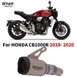 Plug and play For HONDA CB1000R CB1000 R 2019- 2020 Years Motorcycle Exhaust CNC Muffler Modified Titanium Alloy Escape Moto