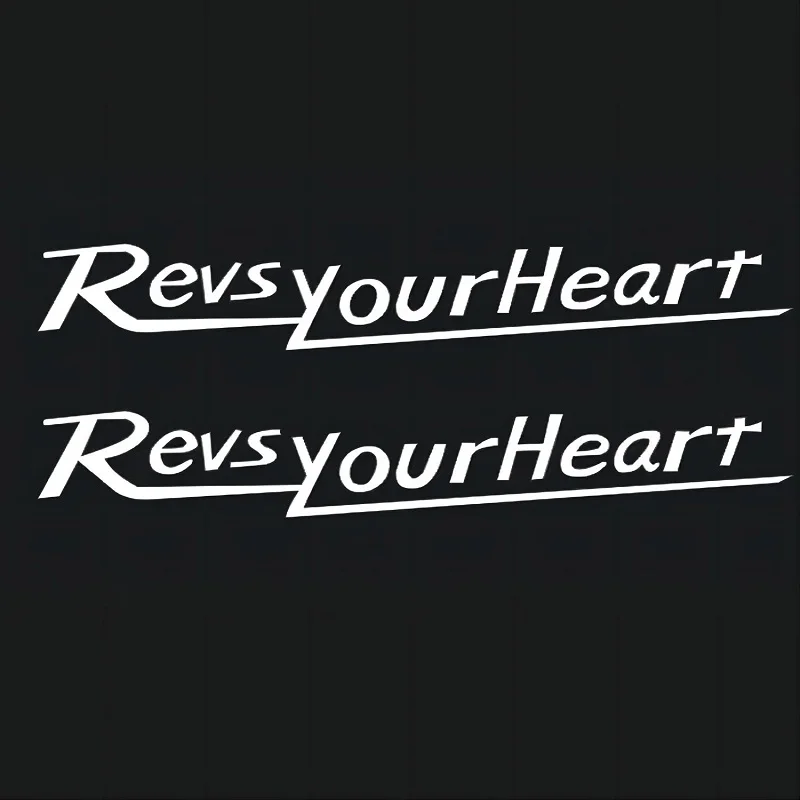 Universal Stickers Revs Your Heart Reflective Waterproof Motorcycle body Decoration for JOGI125 TMAX NMAX PIAGGIO SCOOPY PCX