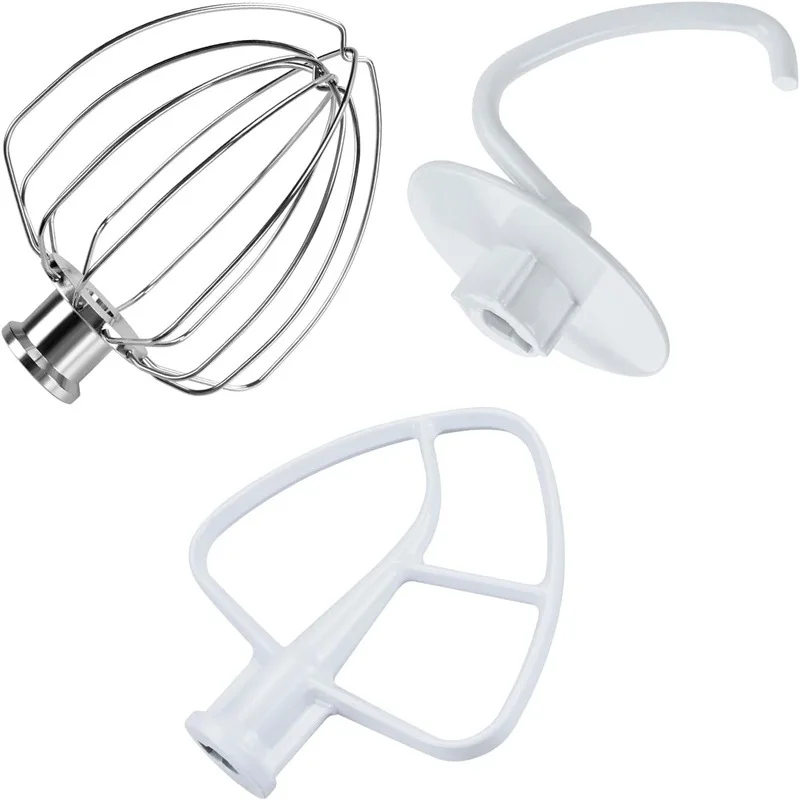 Suitable for Kitchenaid Kitchen Machine Accessories K45WW Egg Beater K45DH Dough Hook K45B Stirring Paddle Combination