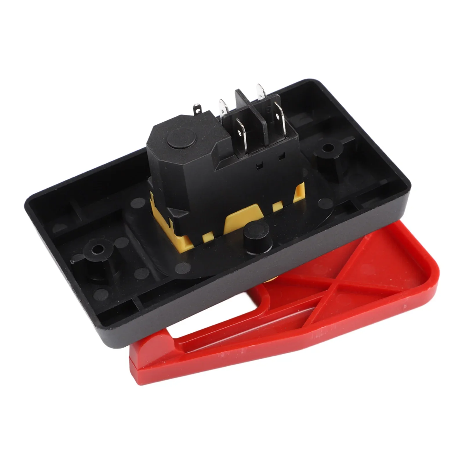 KJD17B16 Electromagnetic Push Button Switch 5Pin 240V With Safe Lock And Stop Cover For Lathe And Large Power Tools