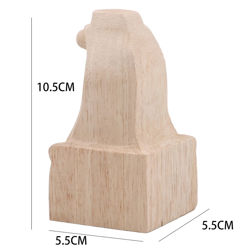 1PC 10x5.5cm European Style Solid Wood Carved Furniture Foot Legs TV Cabinet Seat Feets High Quality Small Fresh Supplies