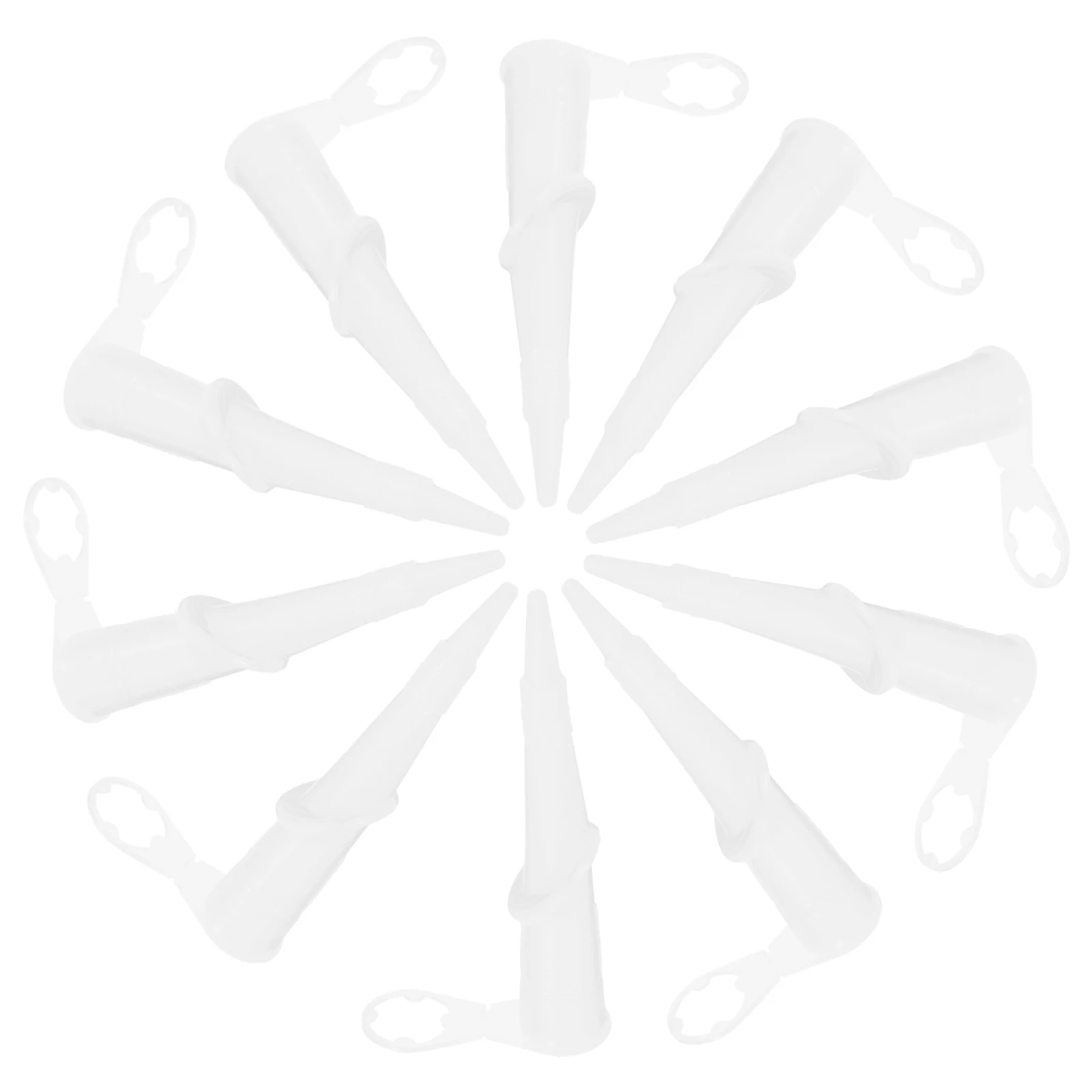 

10pcs Caulking Device Accessories Degree Rotating Grout Tool Flexible Caulk Sealant Tip Glass Glue Nozzle Silicone Angle