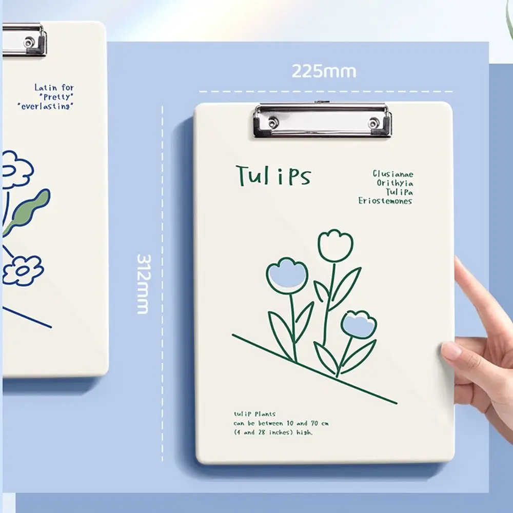 Cartella di file A4 floreale creativa INS Cartella di cancelleria per appunti multifunzione in metallo