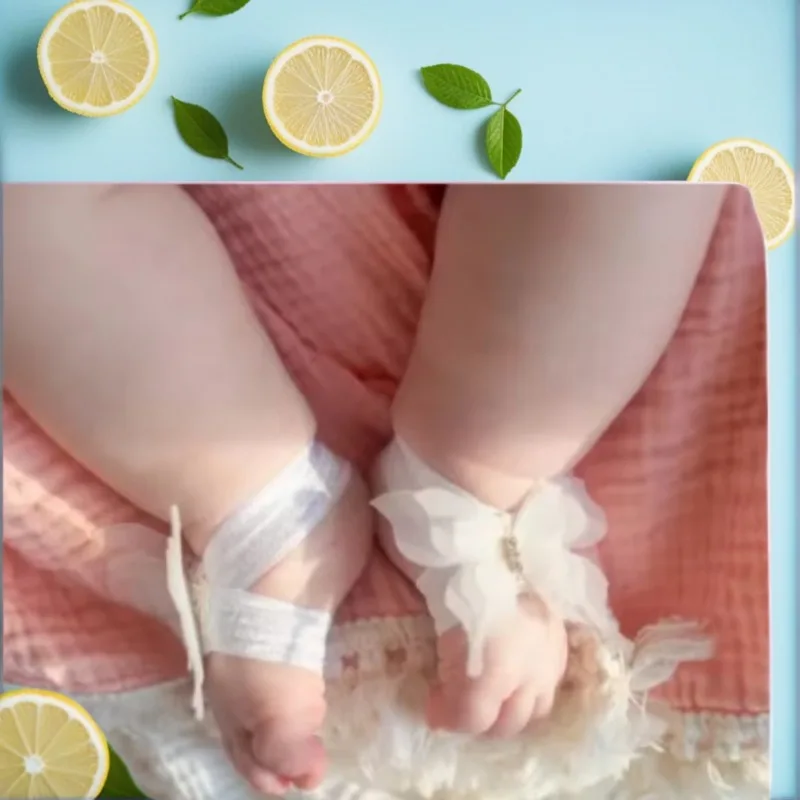 

Сандалии босиком со стразами и бабочкой — кружевная обувь для фотосъемки новорожденных с кристаллами — нежный реквизит для фотосессии для маленьких девочек