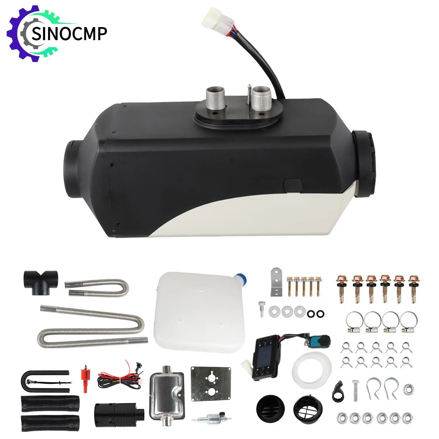 8KW 12 فولت الديزل مسخن الهواء سبليت ثقب واحد المخرج LCD المحمولة سخان التوقف شاشات كريستال بلورية ل فان قارب متنقل شاحنة تخييم