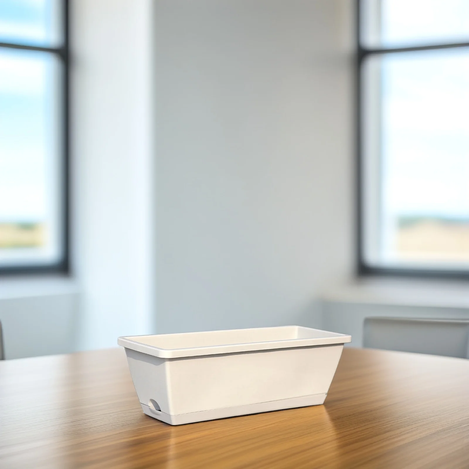 1 قطعة حوض نبات الراتنج مستطيل كبير سميكة مكافحة تشوه دائم تنفس اناء للزهور شرفة البستنة الخضروات الأواني #2