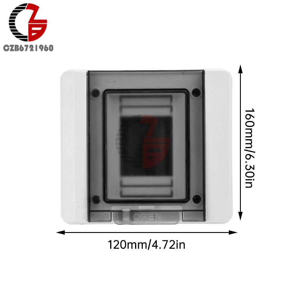 5/8/12 Ways HT Series Junction Box IP65 Waterproof Distribution Box PC Plastic Outdoor Electrical Distribution Protection Box