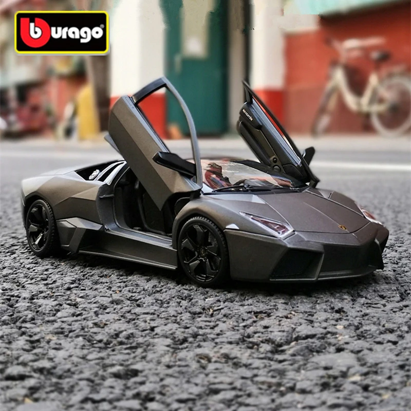 Bburago 1:24 Lamborghini Reventon, Modelo de Auto Deportivo de Aleación, Vehículo de Carreras de Metal Fundido a Presión, Modelo de Auto de Simulación, Regalo de Colección