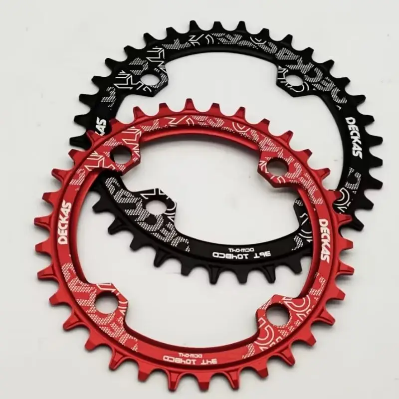 DECKAS 104BCD Chainring Oval / Round 32T-52T Wide Narrow Chainwheel MTB Mountain Bike Bicycle Crankset Tooth Plate Cycling Parts