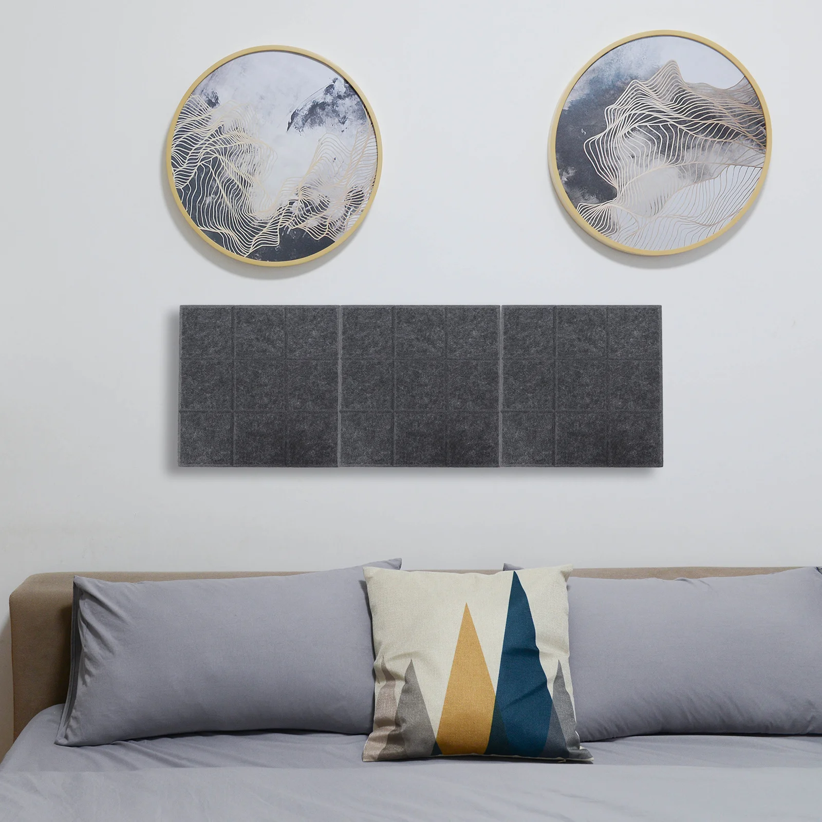 

4pcs Felt Message Premium Multi-Functional Wall Decor For Home Office Photo Display Notice Board Felt Pin Board