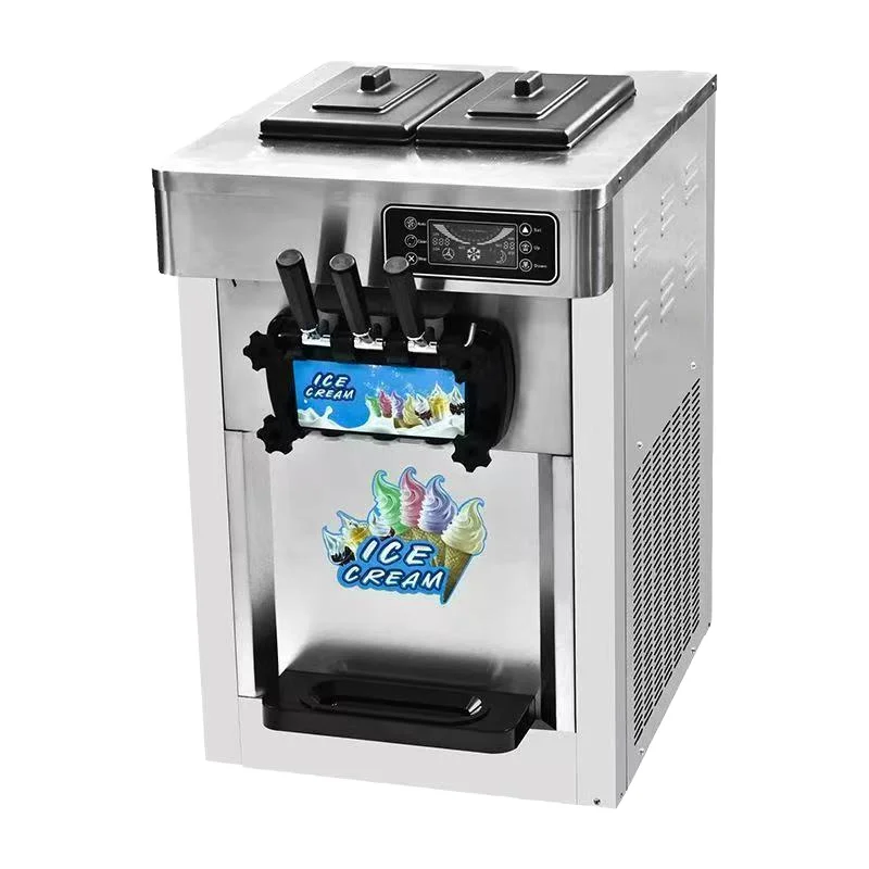 * FORCommercial Countertop Soft Serve Ice Cream Maker for Yogurt Milk Water-for New Establishments-for Raw Ice Cream Powder&