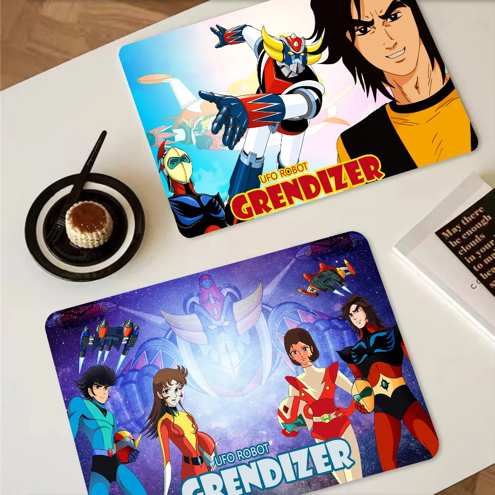 UFO ROBO GRENDIZER GOLDORAK Kitchen Draining Mat Tableware Pad Coffee Dish Drying Mat Placemat Bathroom Kitchen Drain Pad