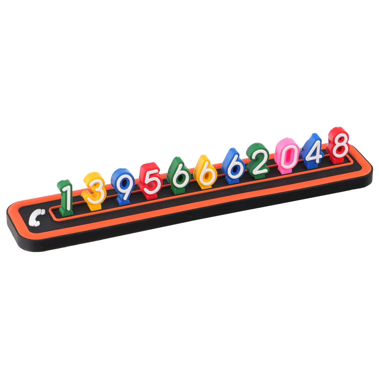 

1Set Minimalist Car Temporary Parking Plate PVC Phone Number Card Durable Temporary Parking Phone Suitable for Car