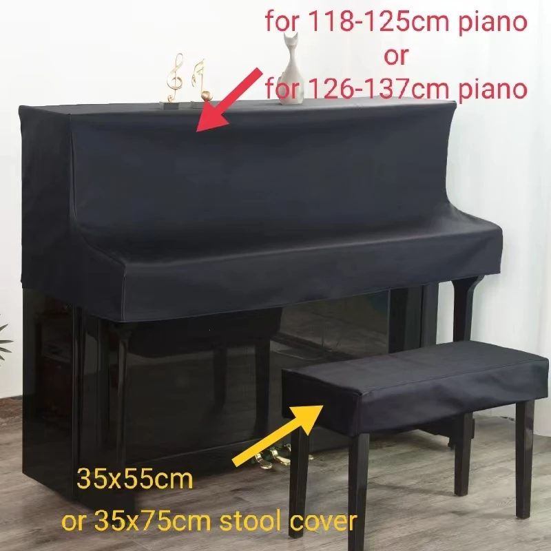 Simple luxurious piano cover wash free high-grade scientific and technological cloth half cover piano dust cover