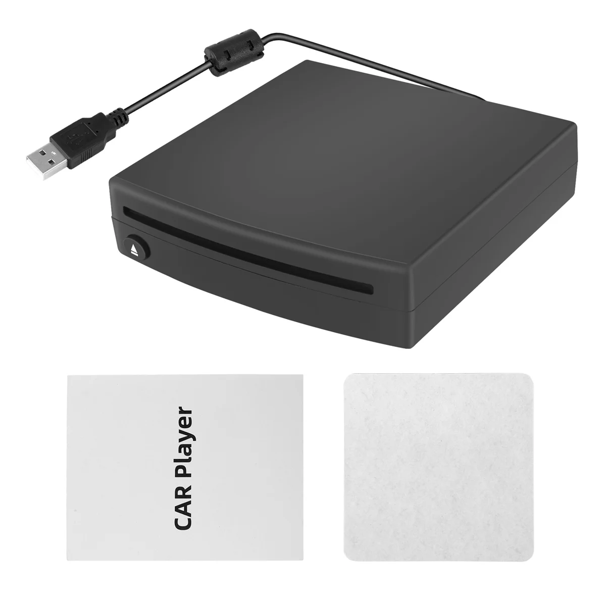 Slim External Car CD Player Compatible PC LED TV/MP5 Android GPS Navigation Universal USB Power Slot-in Type Player