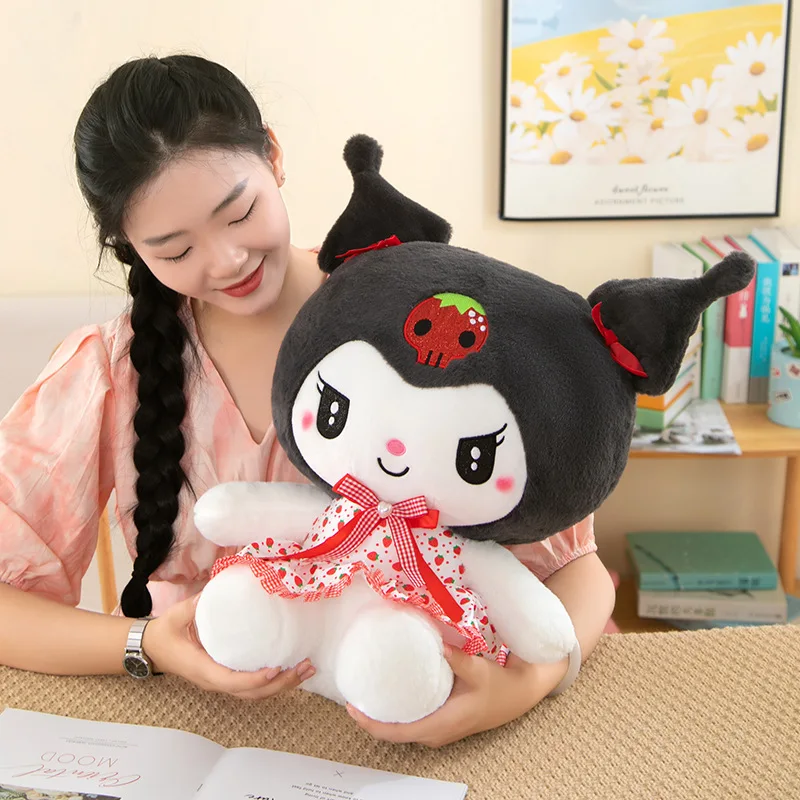 Sanrio Hallo Kitty meine Melodie Plüschtiere Kawali Kuromi Cinna moroll Kissen Plüsch Schlüssel bund ausgestopfte Puppe für Kinder Weihnachts geschenk