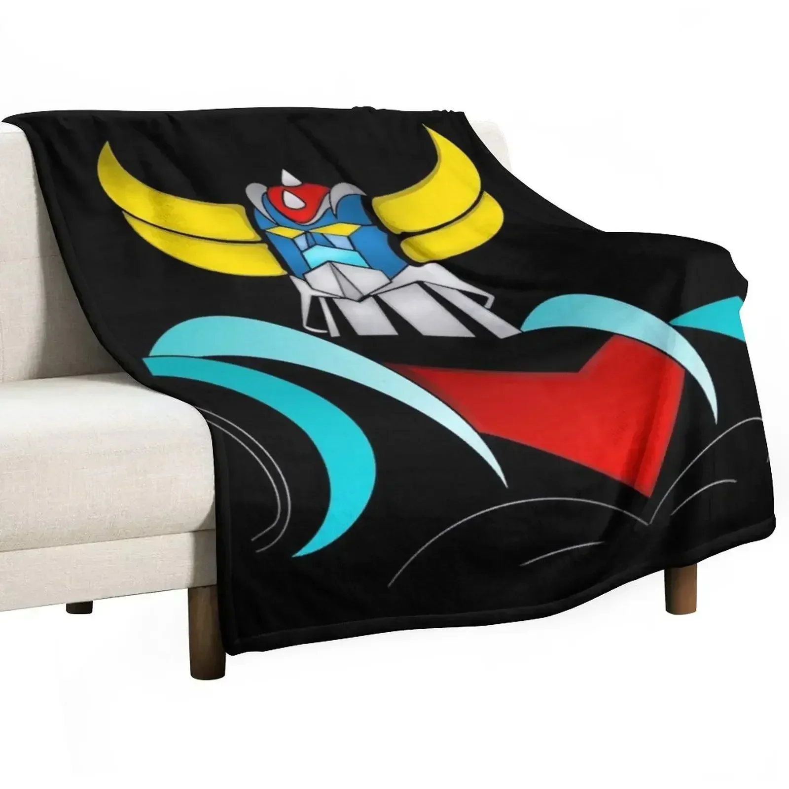 Grendizer, Goldorak Throw Blanket blankets and throws Hairy Decorative Sofas Blankets