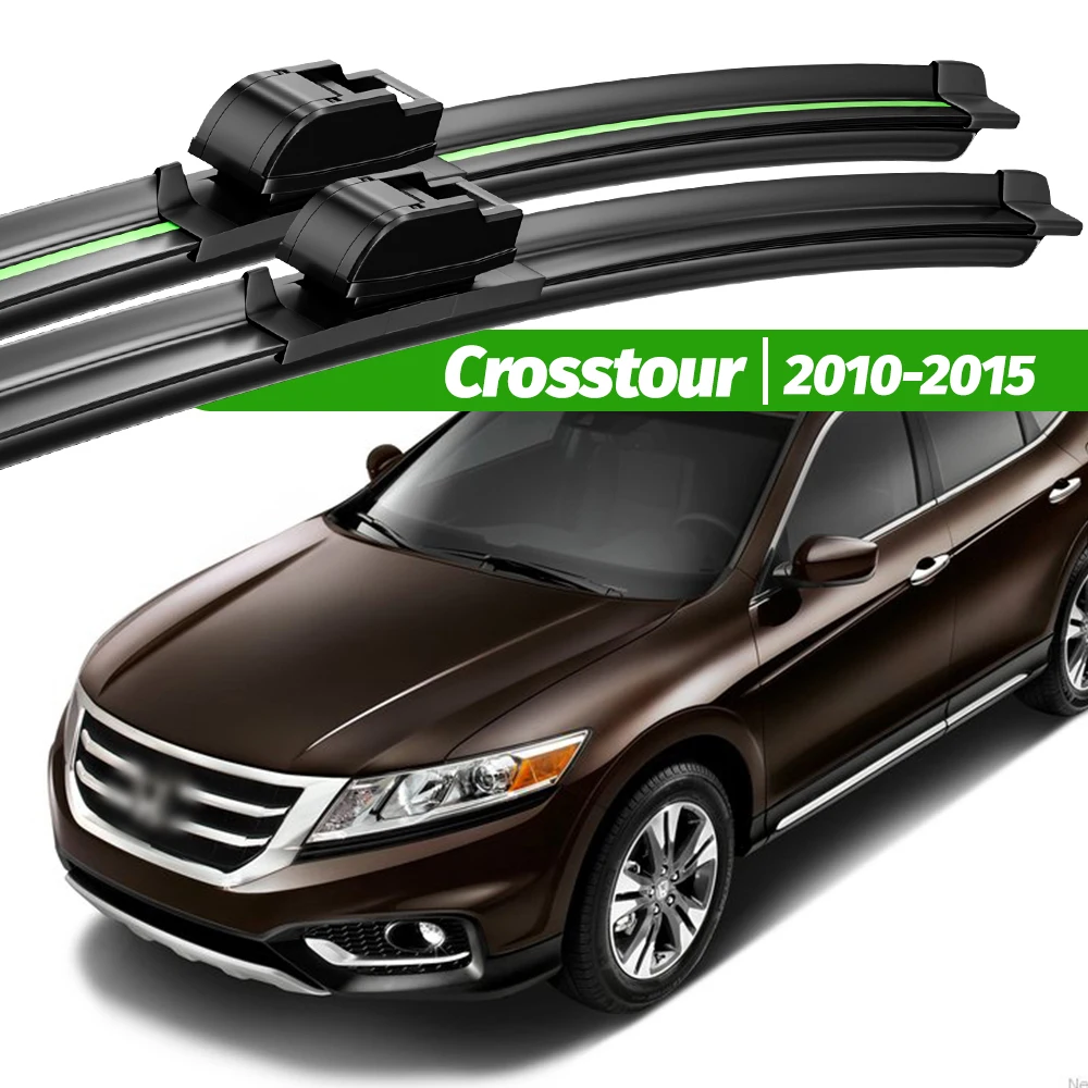 

For Honda Crosstour 2010-2015 2pcs Front Windshield Wiper Blades 2011 2012 2013 2014 Windscreen Window Accessories