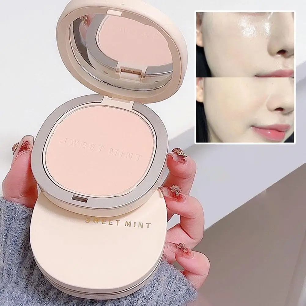 Natural Face Pressed Powder Makeup Oil-control Long Matte Brightening Compact Waterproof Powder Cream Lasting High Powder G D9q5