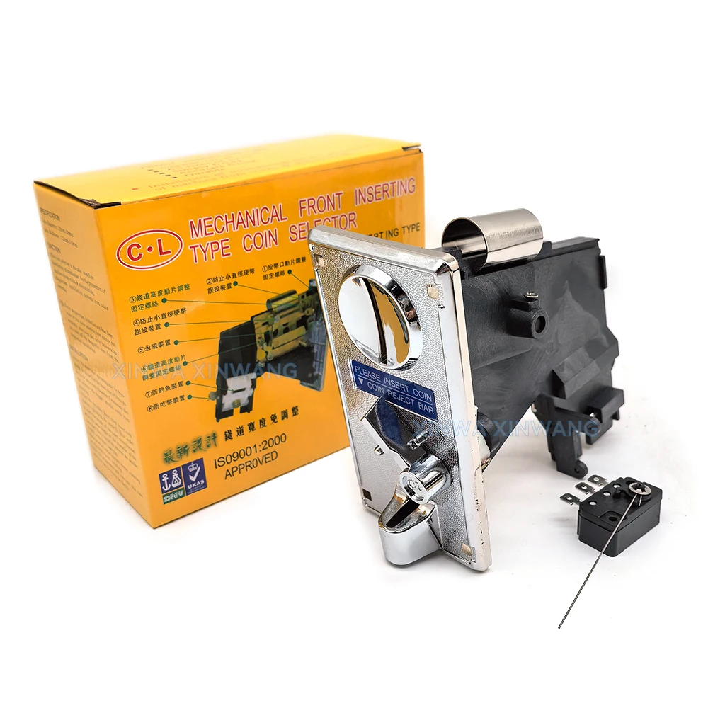 

Механический приемник монет, вставка Mach с микропереключателем, аркадная игровая машина, кредитные жетоны, селектор Neo Geo Mvs детали для пинбола DIY