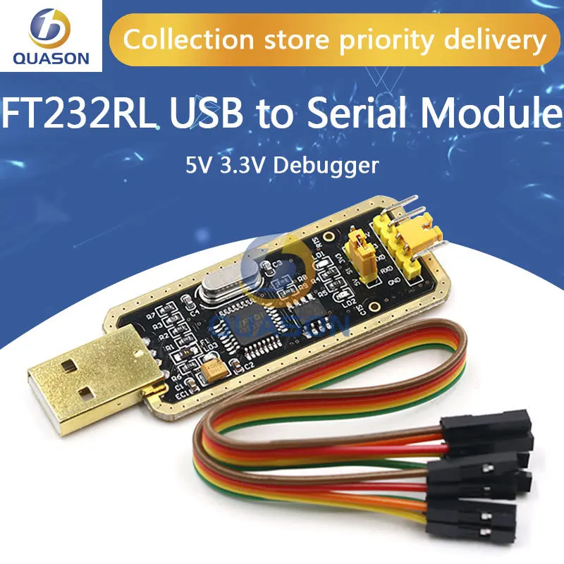 FT232 FT232BL FT232RL USB 2.0 to TTL Level Download Cable to Serial Board Adapter Module 5V 3.3V Debugger TO 232 support win10