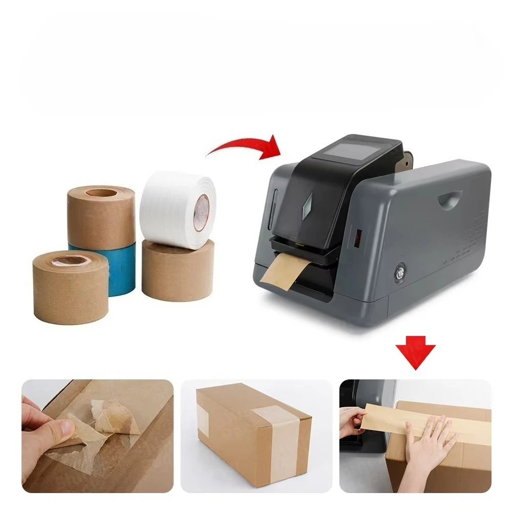 

Автоматический диспенсер для активируемой водой клейкой ленты из крафт-бумаги для упаковки, усиленный, для гуммированной ленты