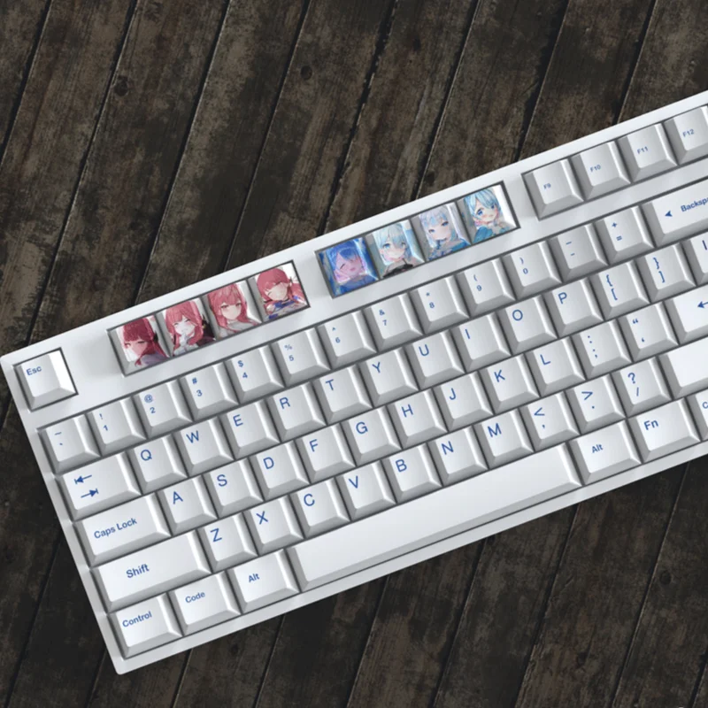 Blue Archive Keycaps Personalized Cute Mechanical Keyboard Keycaps 3-Keys Combination Cartoon Anime PBT Cherry Profile Keycaps