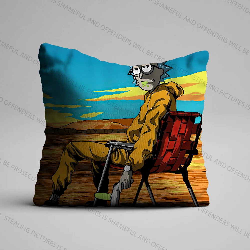 R-Ricks-S&M-Mortie-ES Pillow Case Pillowcase Home Sofa Cushions Car Cushions Office Pillow