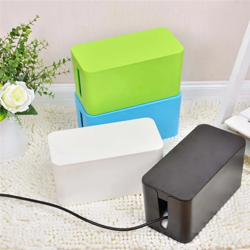 コードオーガナイザーボックス ホーム&オフィスシステム用 カバーして隠す-電源タップ-コード、サージプロテクターA