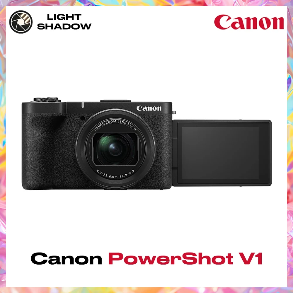 Canon PowerShot V1 Vlogging Camera 4K Compact Content Creator Kit with Flip Screen Builtin Mic for YouTube