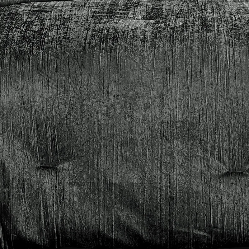 طقم لحاف مكون من قطعتين من تورين فحمي مزدوج