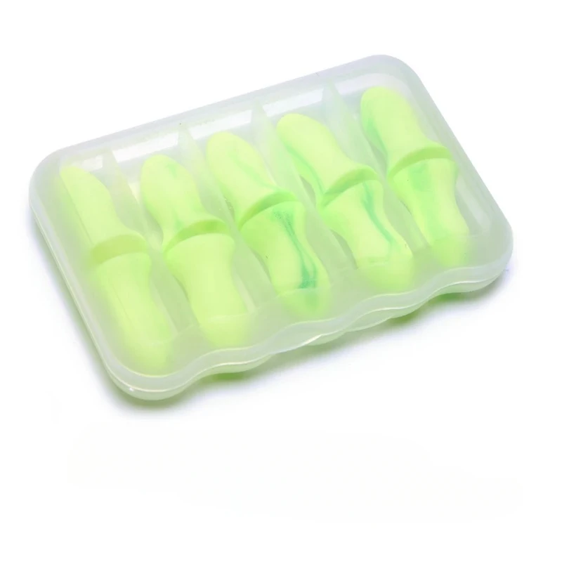 10Pcs Sleep Ear Plugs Noise Reduction Sound Insulation Earplugs Soundproof for Sleep Anti-Noise Sleeping Aid Ear Care Reusable