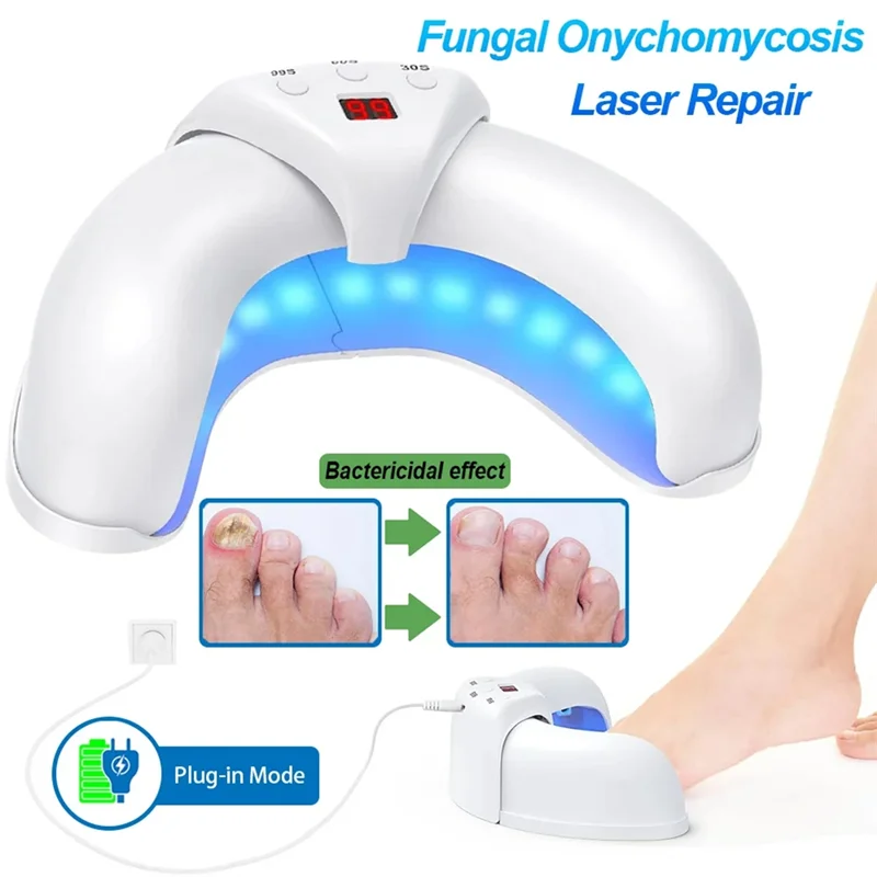 ABIT 2PCS Fungal Nail Laser Device Repair Fingernail Treatment Anti Fungus Infection Paronychia Onychomycosis Ingrown Toenail
