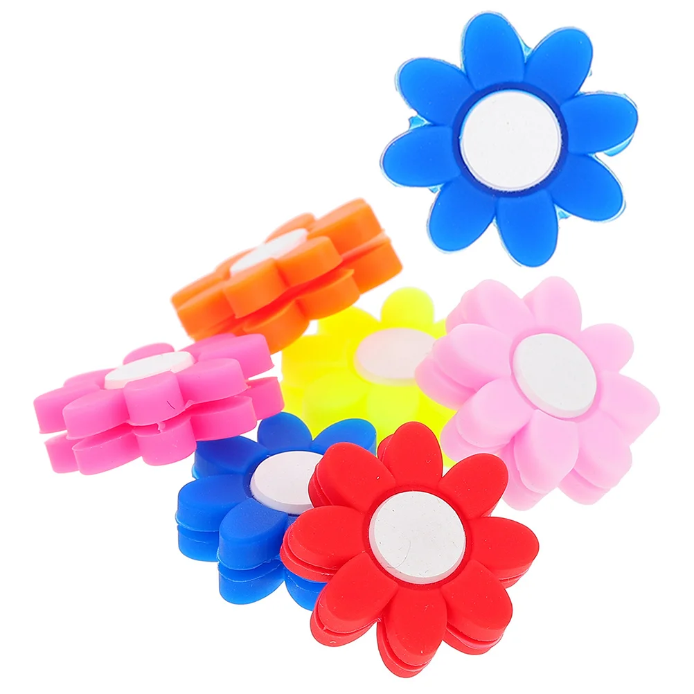 7 Pcs Flower Shock Absorber Absorbers Silicone Racket Damper Tennis Vibration Dampener Imported Japanese Material Accessories