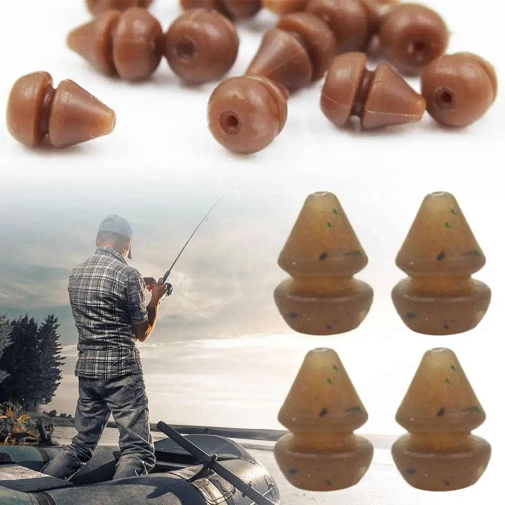 50PCS High Quality gourd Ronnie Rig Pop UP Boilies Stop Carp Fishing Stoper Fishing Hair Chod Hook Stops Beads