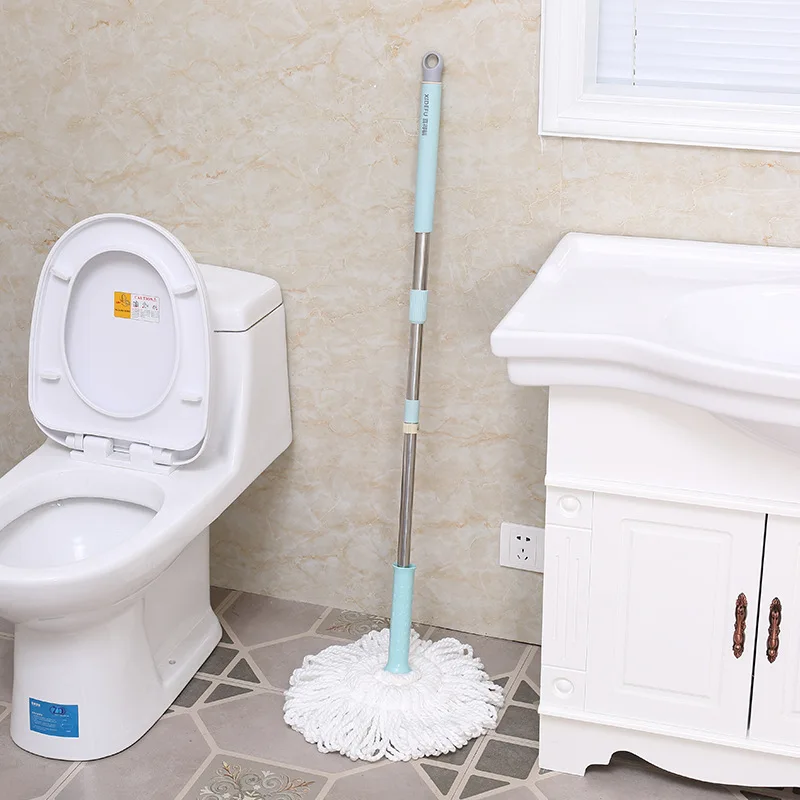 Squeeze Mop Store for Wash Floor Lazy Kitchen Wring Spin Home Help Self Wet Hand Free Window Cleaner Round