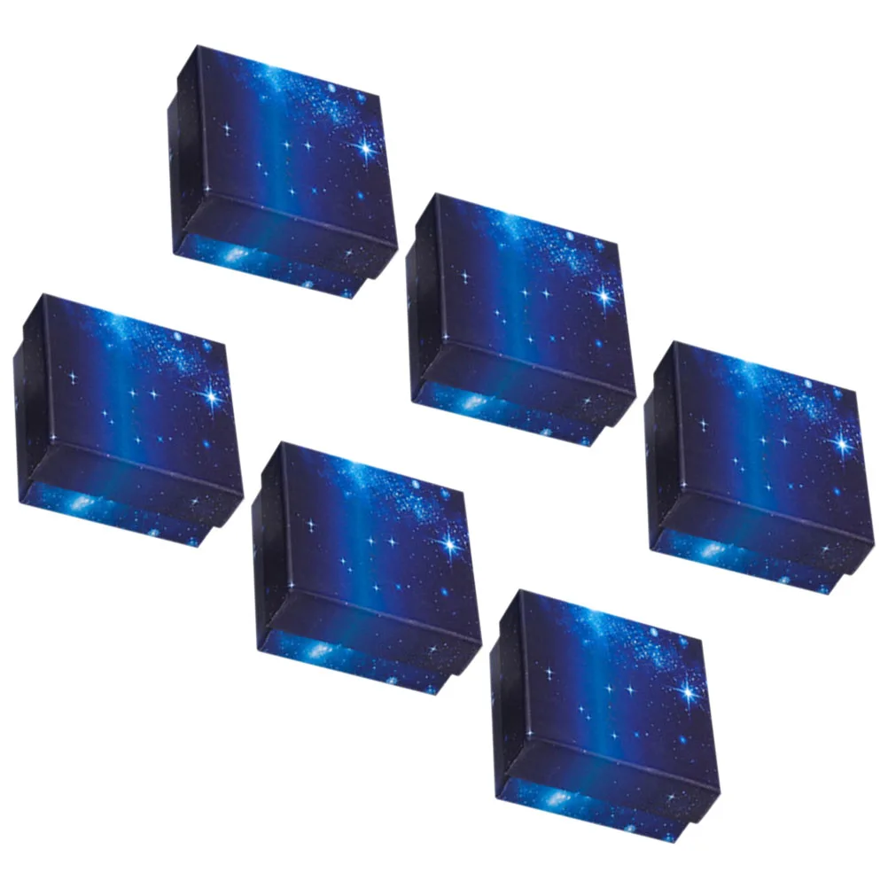6 個のジュエリーギフトボックスセットミニ小さな包装ボックスイヤリングリングネックレスブレスレットジュエリープレゼンテーションケースバルクギフト