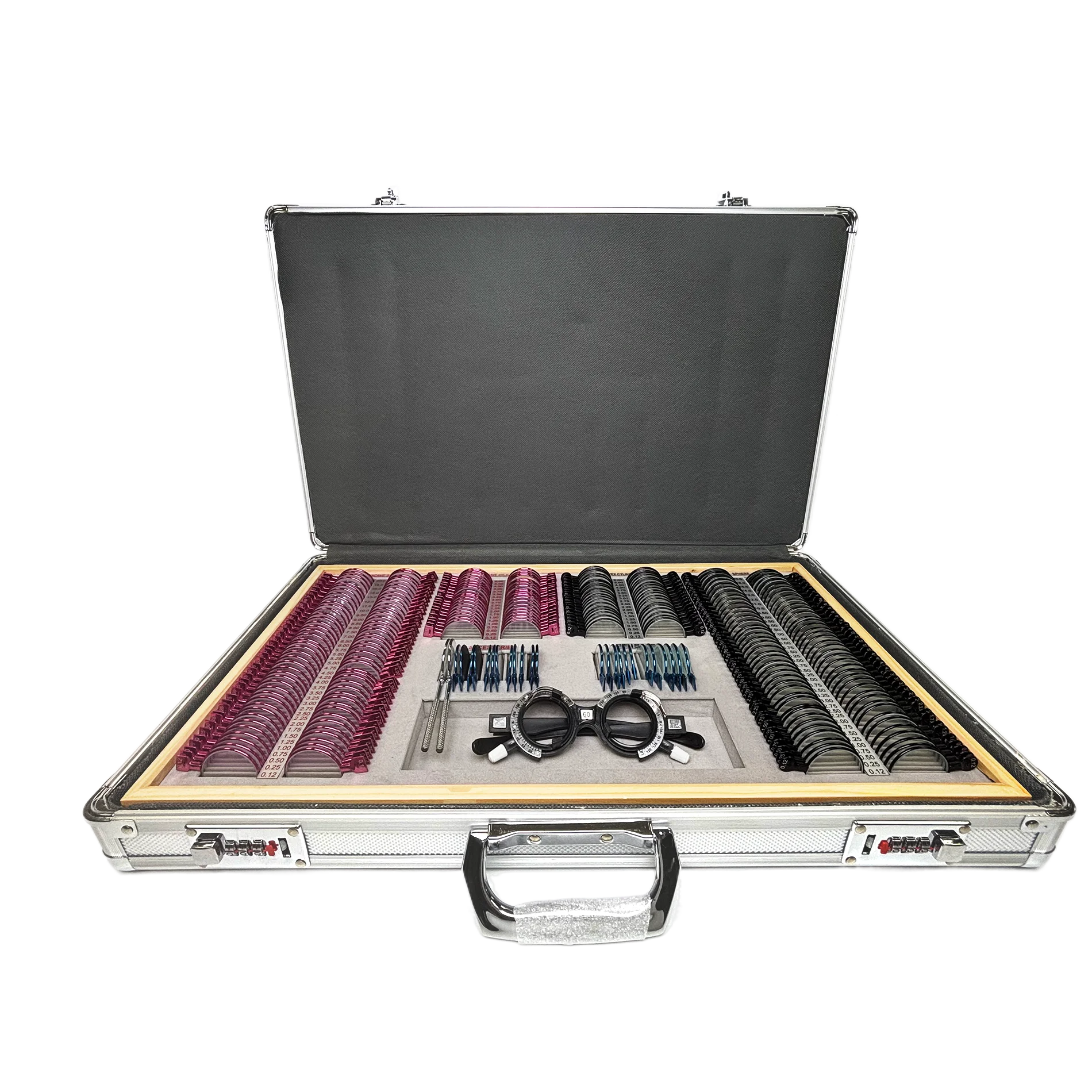 Hot Sale Optical 266 pieces Ophthalmic Trial Lens Set Ophthalmic Instruments Optical Tool Set Case Optometry Rim Aluminium