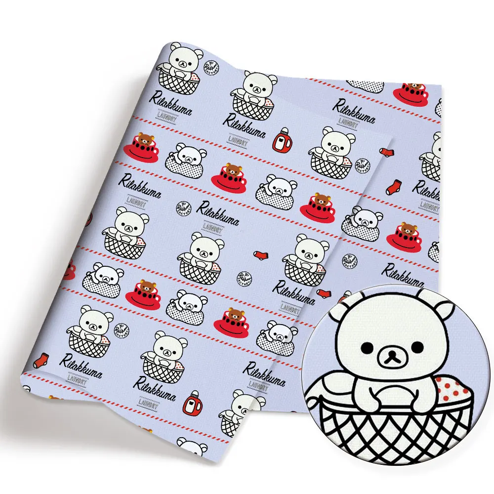 Hello Kitty 140x50CM Cartoon Polyester cotton fabric Patchwork Tissue Kid Home Textile Sewing Doll Dress Curtain cotton Fabric