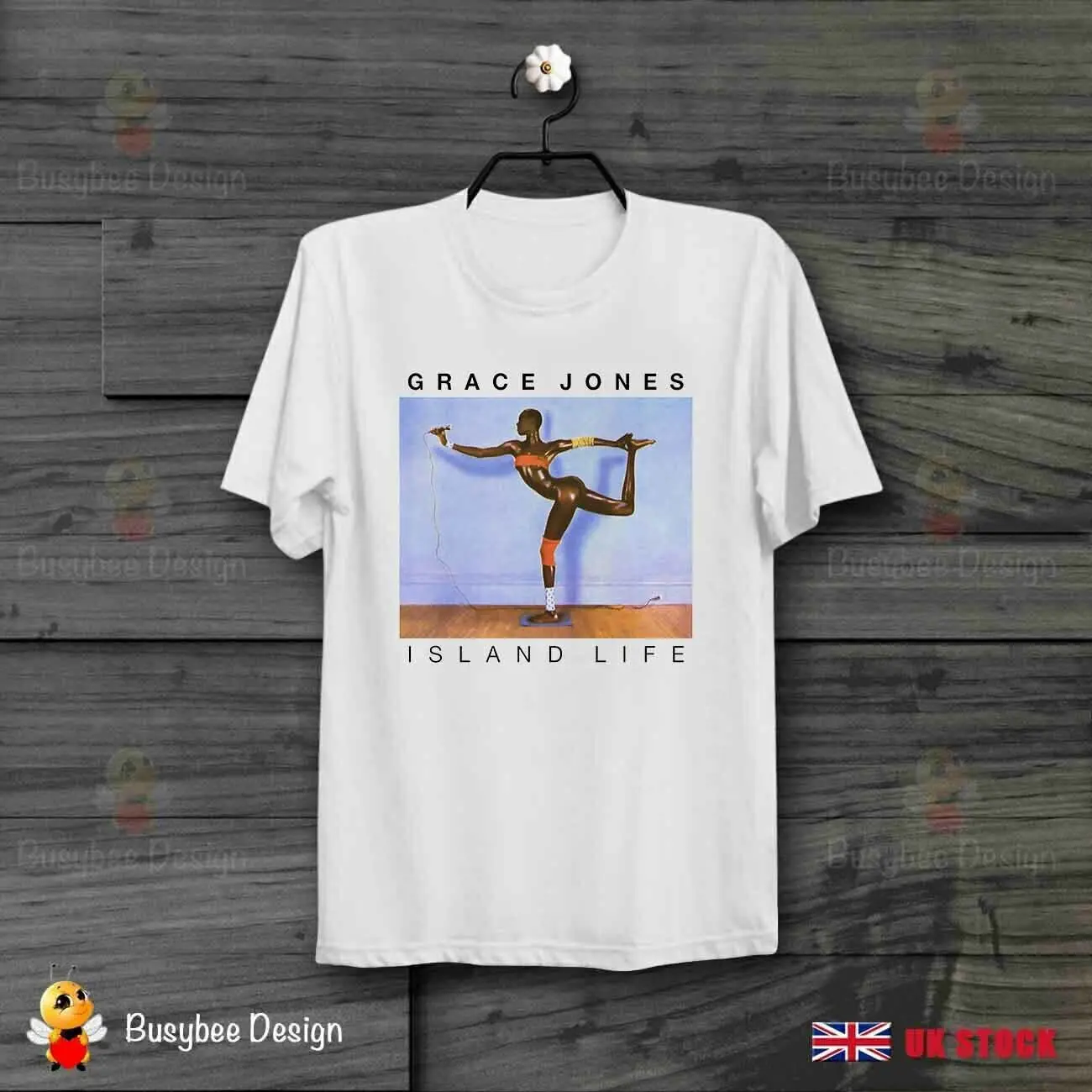 

Grace Jones Island Life Model Singer Actress Retro CooL Unisex T Shirt B201