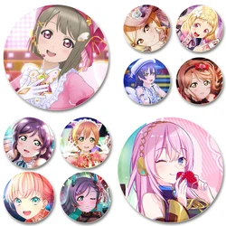 Maki Nishikino Rina Tennoji Umi Sonoda Eli Ayase Cosplay Figure Badge Cartoon Cute Enamel Pins for Backpack Clothes Jewelry Gift