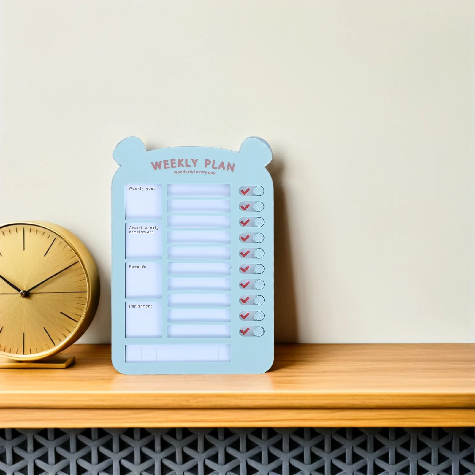 To-do List Board Self-discipline Checker Tracker Habit Daily Routine Chart Planning Boards for Kids