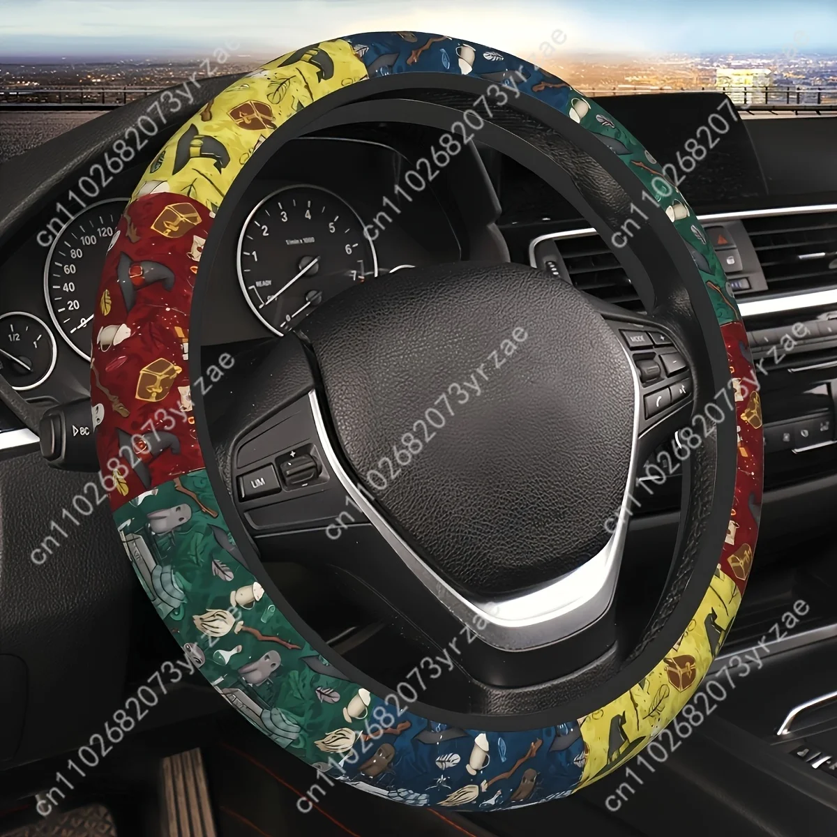 

Magic Academy Broom Car Steering Wheels Cover Universal Type Environmental Friendly Comfort Breathable Steering Wheel Wrap
