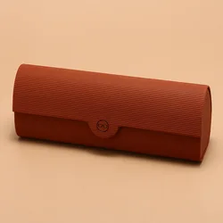 Fashionable New Handmade Glasses Storage Box Leather Pressure-Resistant Hard Shell Glasses Case