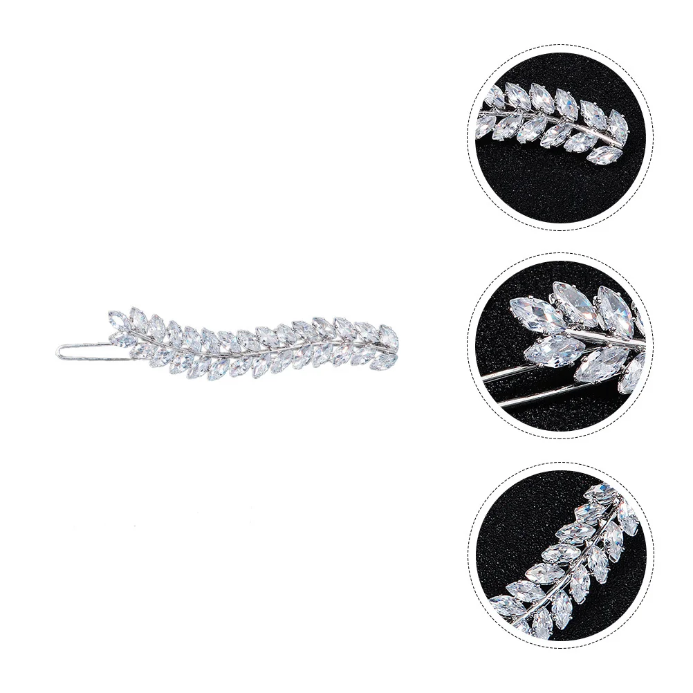 

1pc Leaf Design Clips Elegant Lightweight Hair Accessories For Women Fashionable Hair Bang Clamps Daily Wear Party Use