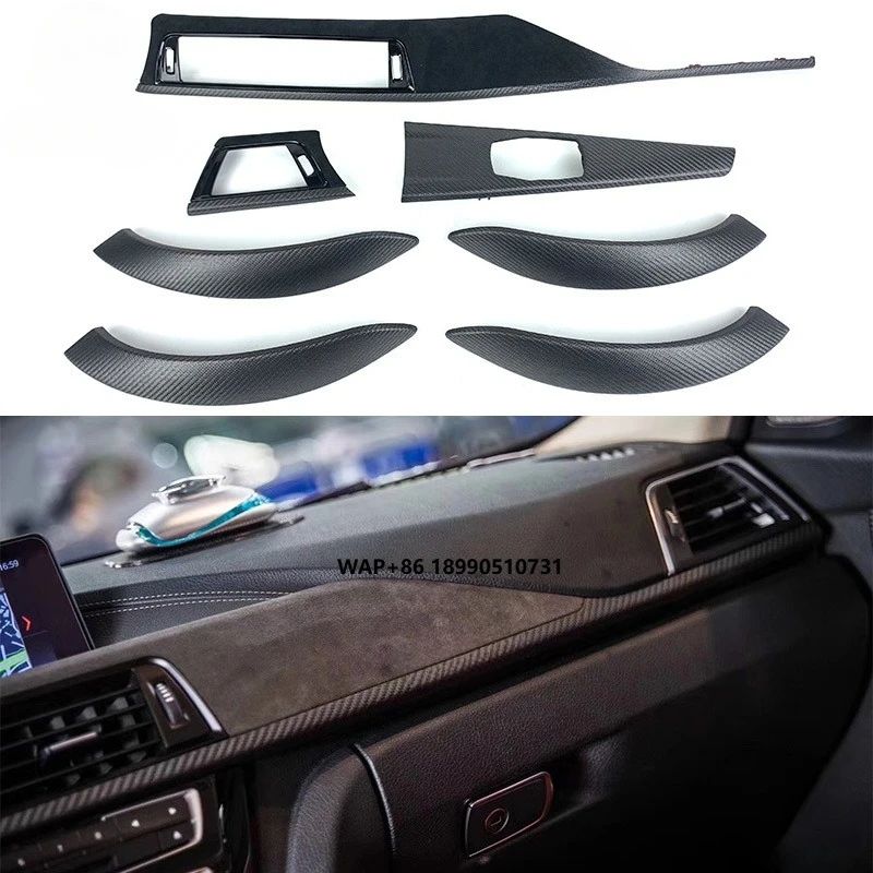 

For 330i 320i 430i F30 F31 F32 F34 F36 F80 F82carbon Fiber Interior Center Console Interior Door Handle Interior Accessories