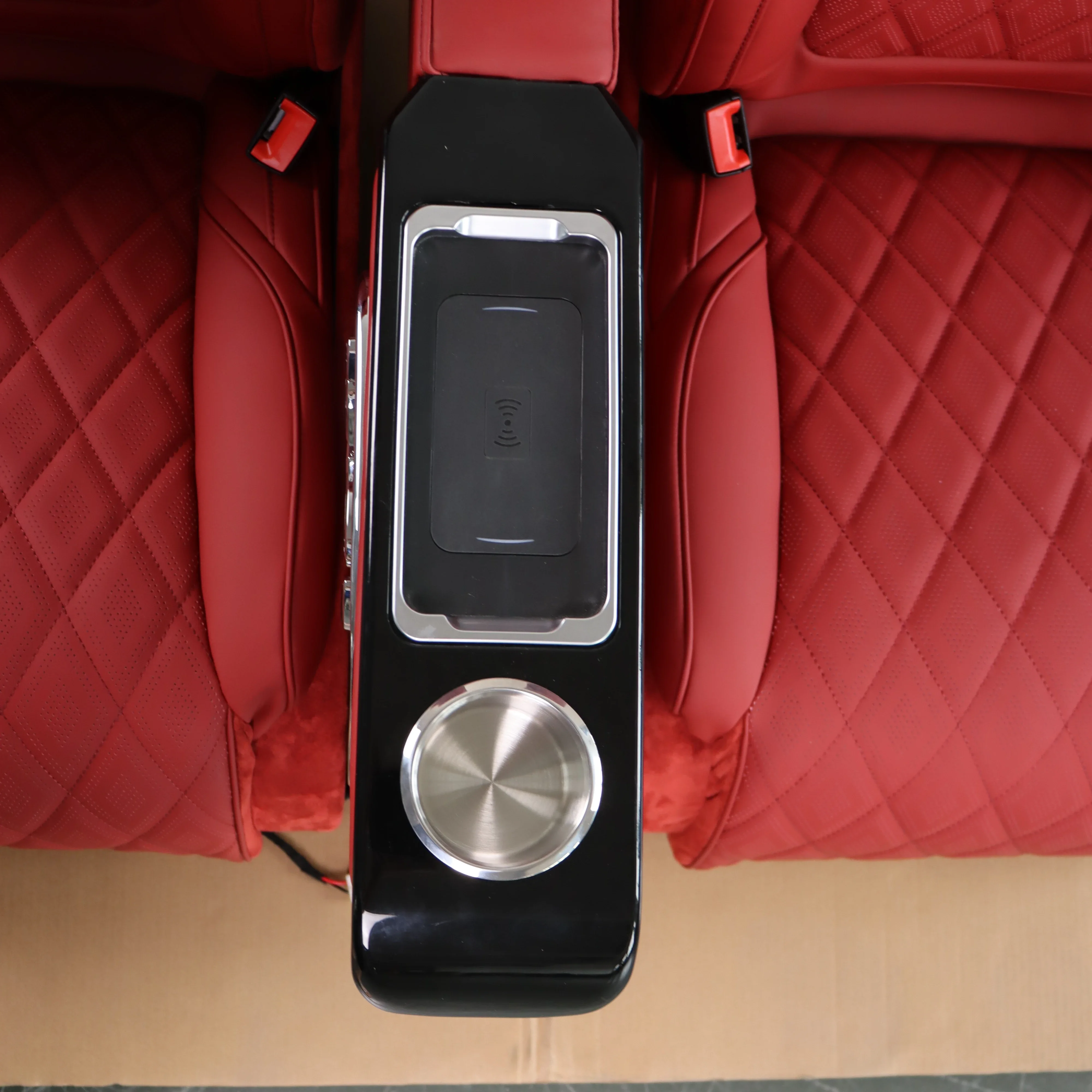Luxury Interior Accessories for Land Cruiser Rear Seats Conversion Van Console Armrest Front