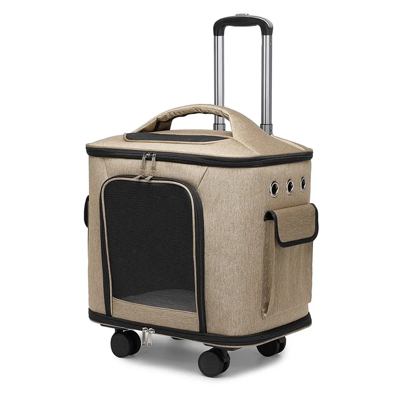 

Outdoor Portable Large Capacity Silent Wheel Pet Suitcase Large Cat And Dog Bag