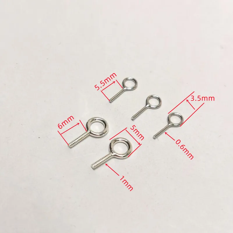 Solide 925 Sterling Silber DIY Schmuck Erkenntnisse Anhänger Bail Auge Pin Perlen Kappe Zubehör Herstellung Komponenten Liefert